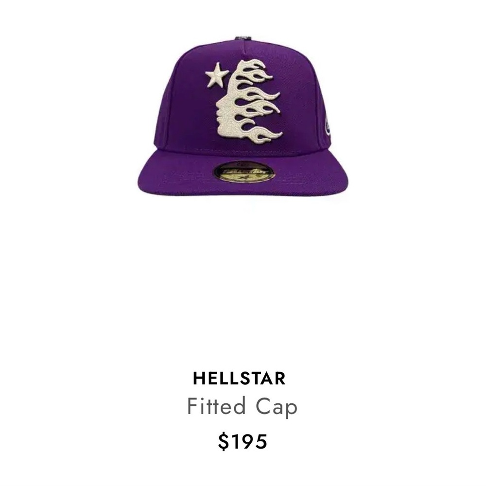 Hellstar Purple Fitted Cap - image 1